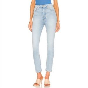 Re/done originals 90s Ultra High Rise Skinny in Seawater sz 23